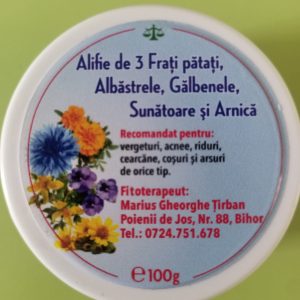 Crema din 3 Frati Patati, Albastrele, Galbenele, Sunatoare si Arnica